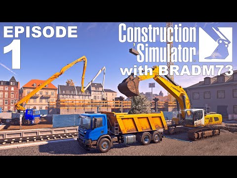 CONSTRUCTION SIMULATOR (2022) EU Map + Tobii Eye Tracker - Episode 1:  Let's Get Started!!!