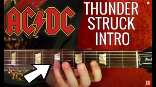 Guitar Lesson - AC/DC - Thunderstruck Intro - With Printable Tabs