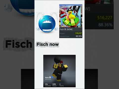 FISCH THEN VS NOW!! #roblox #fisch #gaming
