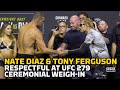 Nate Diaz Takes Shot at Khamzat Chimaev After Tony Ferguson UFC 279 Faceoff