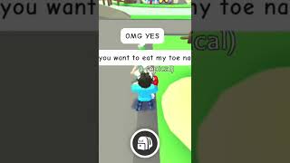 this girl tried to online date me.. #shorts #roblox #adoptme #goofy #recommended
