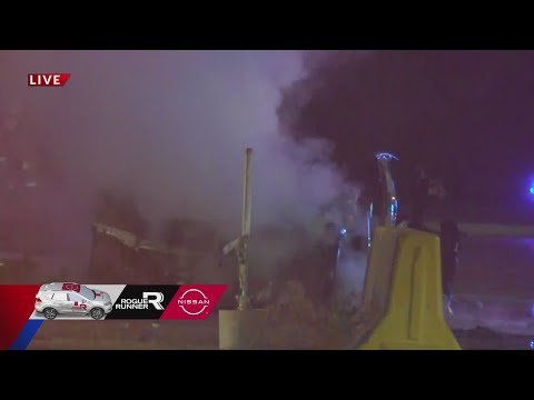 Tesla catches fire on Route 3 in Brooklyn, Illinois