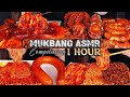 Mukbang ASMR 1 Hour Eating Spicy Enoki Mushrooms Giant Octopus Spicy Tteokbokki Yosii ASMR