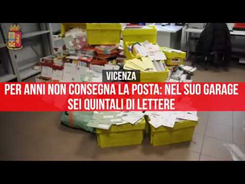 Vicenza, per anni non consegna la posta: trovati sei quintali di lettere nel suo garage