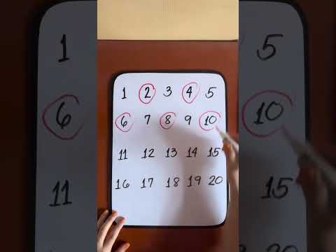 Even Numbers from 1 to 20 | Cher Jhoy #fypシ #mathematics  #mathtutorial