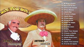Vicente Fernandez y Antonio Aguilar Frente a Frente Corridos De Hombres Valientes
