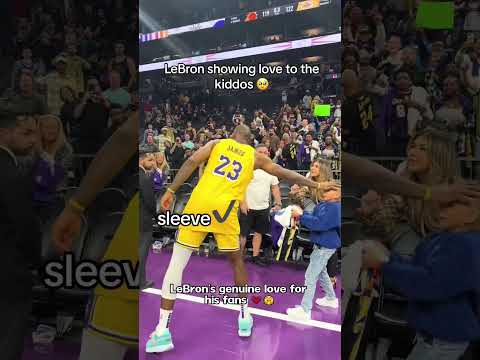 LeBron's genuine love for his fans 💓#LeBron #Respect #ForYou#basketball #campaign