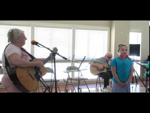 2014-05-03 Karen Hellar with  Italia (10yo Granddaugter) at Preston's Jam