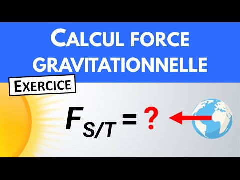Comment calculer une force de gravitation ✏️ Exercice | Physique-Chimie