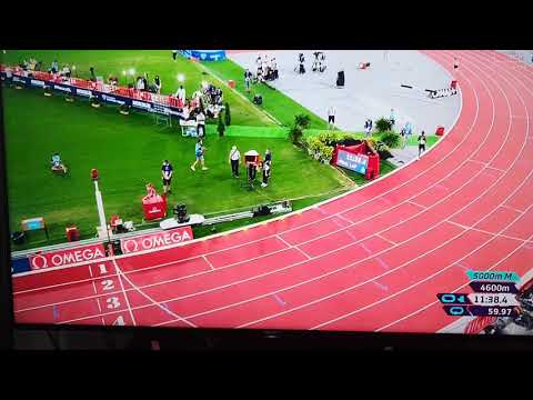 Cheptegei record del mondo 5000 metri - Monaco 2020