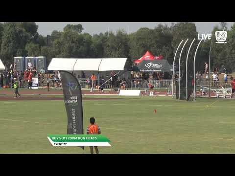 Boys U11 200m Heat 3 - 2019 State Track and Field Championships // LAVicTV