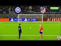 Inter vs Atletico Madrid - Penalty Shootout | UEFA Champions League UCL Round of 16 | PES Gameplay