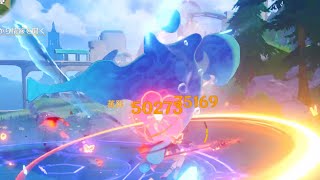 湖辺のヴィヴィアンVS完凸胡桃単騎【原神】