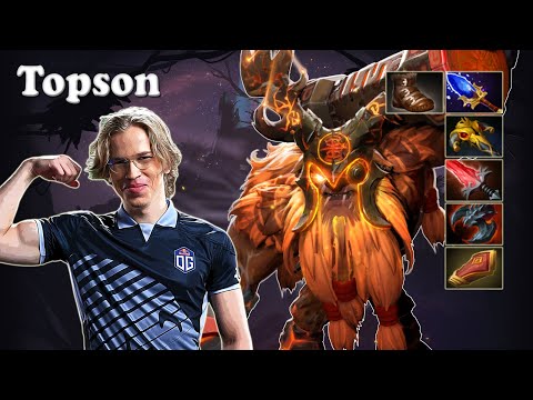 Topson - Earthshaker Midlane vs Saksa Rubick | Dota 2 7.30c Gameplay