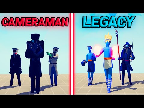 CAMERAMAN Team vc LEGACY Team | TABS - Totally Accurate Battle Simulator
