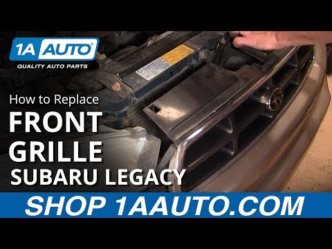 How to Replace Front Radiator Grille 94-99 Subaru Legacy