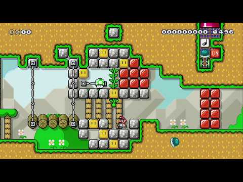 The jungle of green mushrooms by Myoluma - Super Mario Maker 2 - No Commentary 1bx