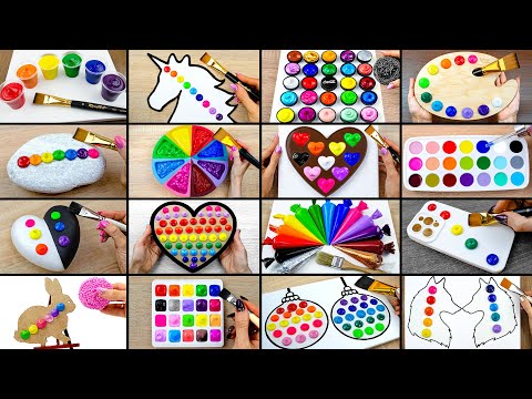 3 HOURS Satisfying Acrylic Painting ASMR – Must Watch!