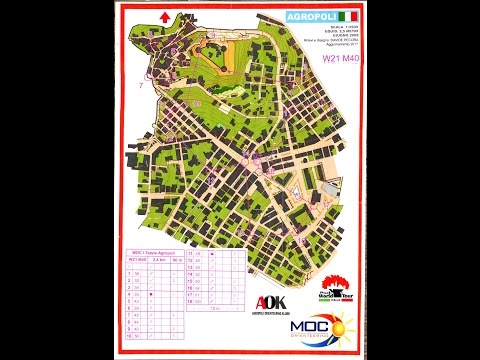 MOC 2017 Orienteering Day 1, Night Sprint at Agropoli, Italy 10 March