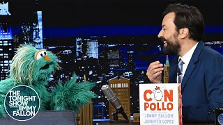Rosita from Sesame Street Wants to Know how Jimmy&#39;s Book, Con Pollo, Ends | The Tonight Show
