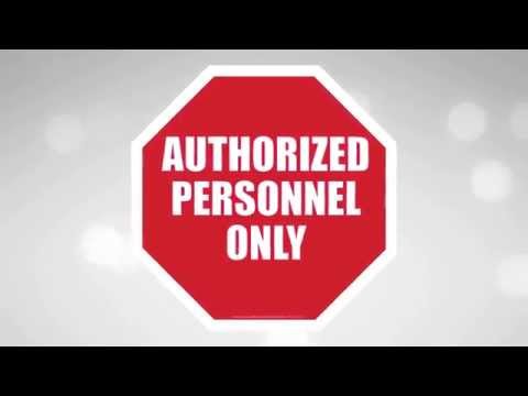 Authorized Personnel Only Floor Sign