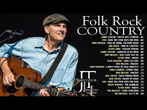 Neil Young, James Taylor, Simon & Garfunkel, J. Denver, Bob Dylan 🎶 Folk & Country Music 70s 80s