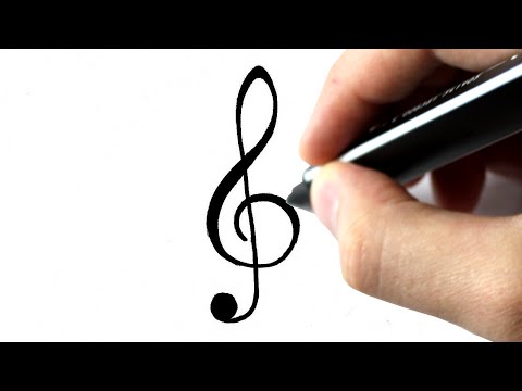 Comment dessiner une clé de sol