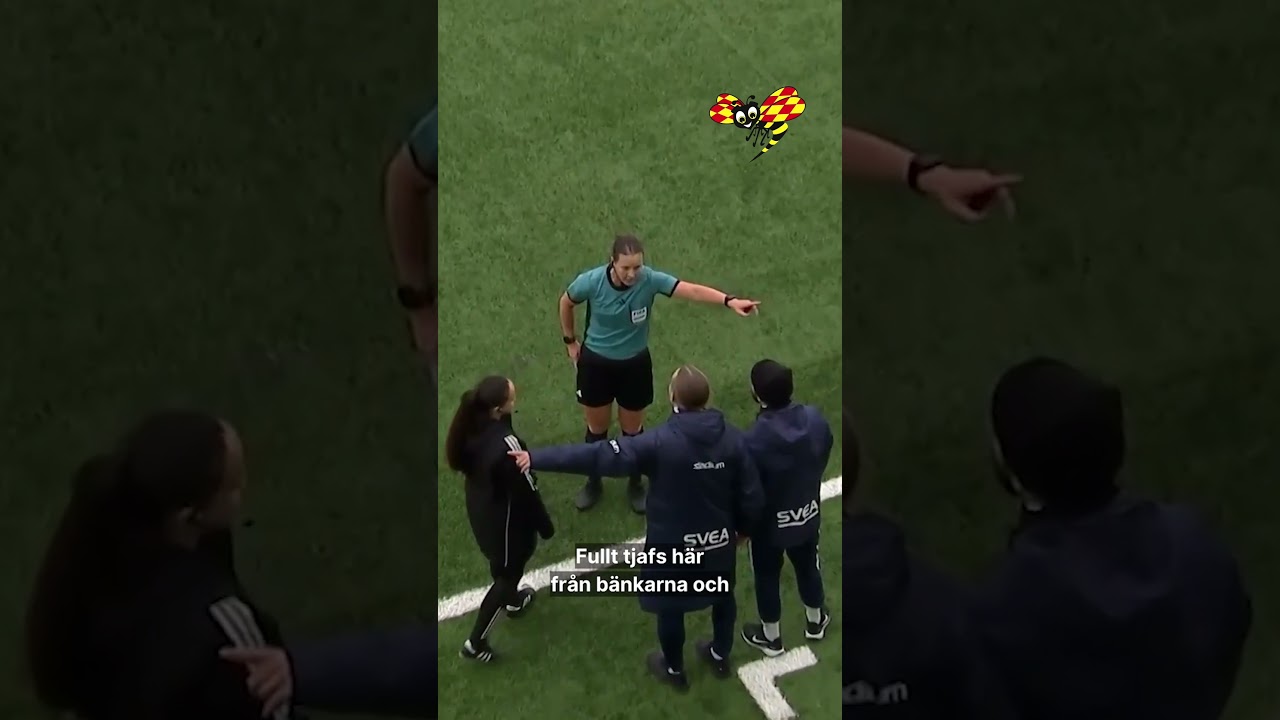 AIK-tränare får gult kort efter protest