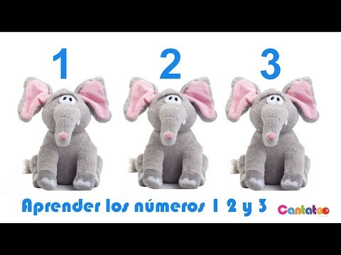 Aprender los números 1, 2 y 3 con la canción de los elefantes