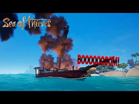 Sea Of Thieves Tucking On A Sloop Mega Keg Sabotage