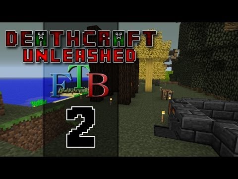 DeathCraft FTB Unleashed SMP - Ep 2 - Smeltering!