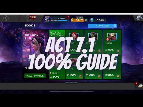 Act 7.1 100% Guide! Marvel Contest of Champions Book 2 Guide