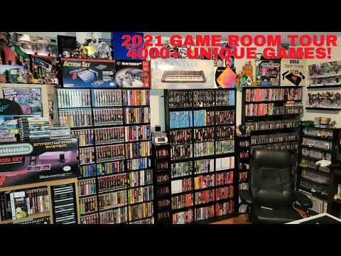 November 2021 Retro Video Game Room and Collection Tour!  Over 4000 Unique Games!