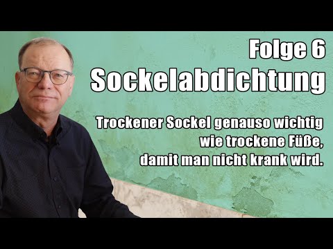 Sockelabdichtung gegen Feuchtigkeit