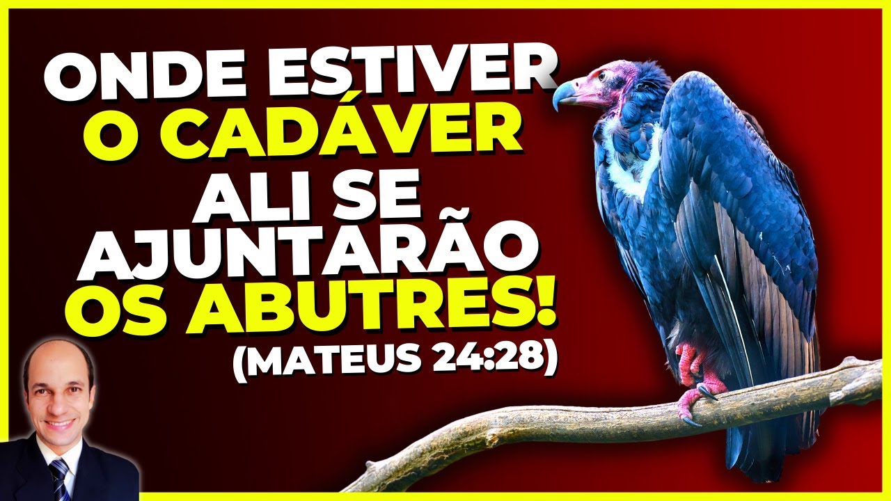 ONDE ESTÁ O CADÁVER, ALI ESTÃO OS ABUTRES! O que Jesus quis ensinar aqui?