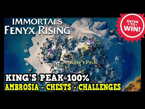 King's Peak All Collectibles in Immortals Fenyx Rising (Ambrosia, Chests, Challenges)