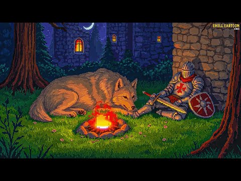 You're tired.. Rest while the giant wolf protects you