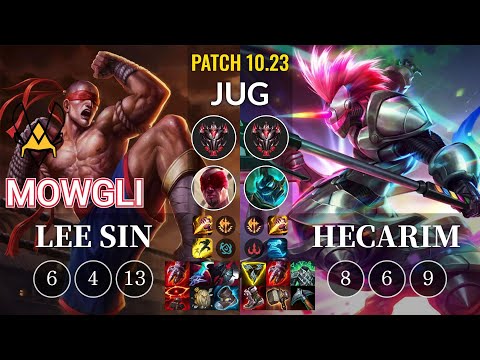 VIT Mowgli Lee Sin vs Hecarim Jungle - KR Patch 10.23