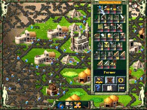 The Settlers 2 - Releasing 10,000 donkeys at once