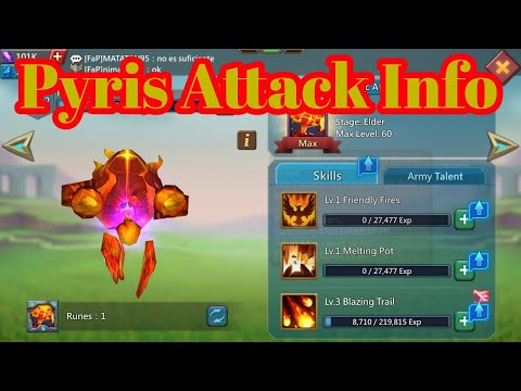 Lords Mobile Info |How To Get Skillstone | Pyris Attack |F2P|Lords Mobile Gameplay