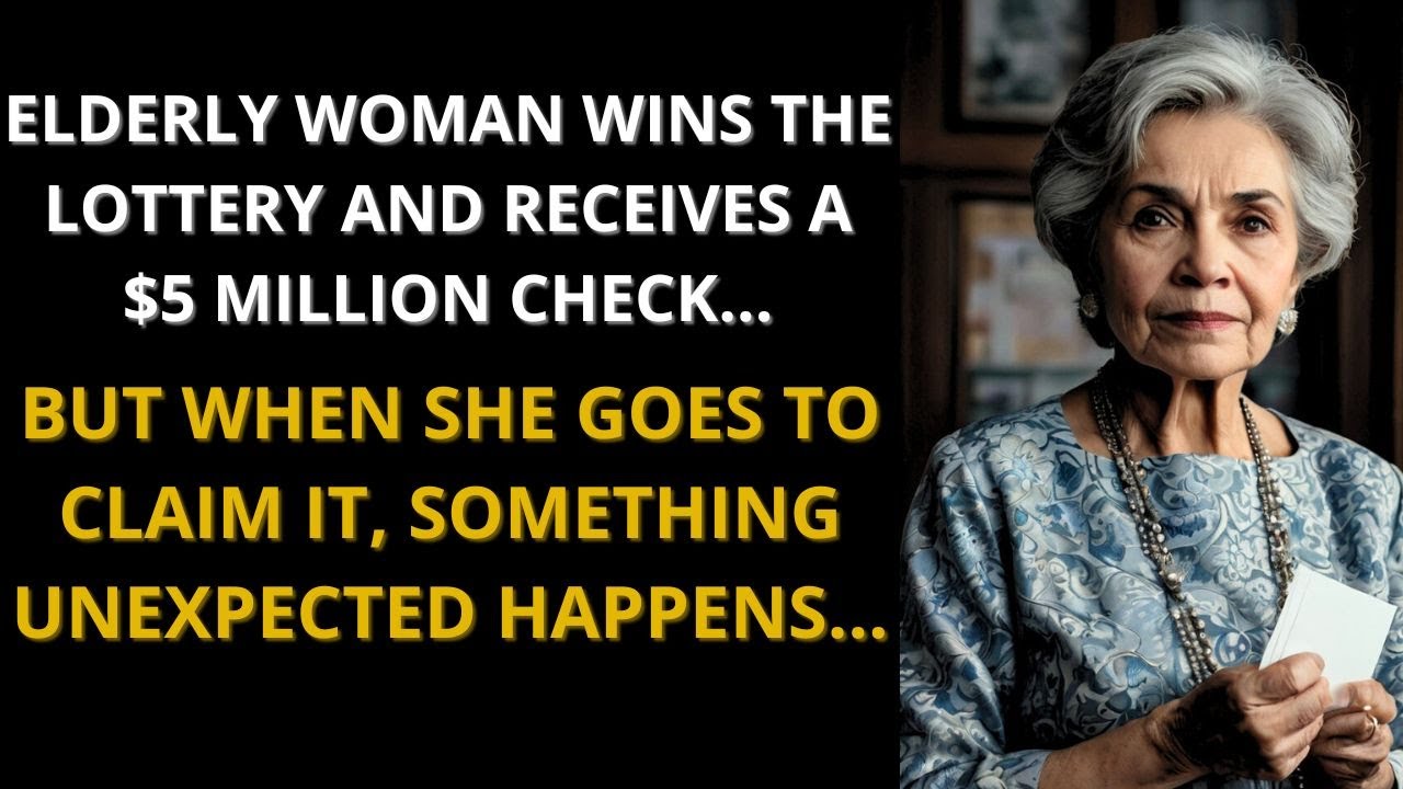 ELDERLY WOMAN WINS THE LOTTERY AND RECEIVES A $5 MILLION...