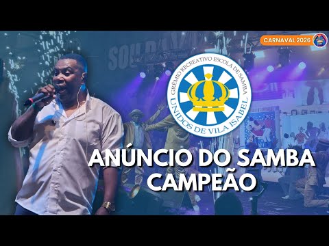 VILA ISABEL 2026 | ANÚNCIO DO SAMBA CAMPEÃO NA FINAL DE SAMBA ENREDO