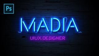 디자인 때 자주 사용하는 네온사인 만들기