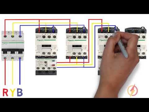 DOL Starter Motor Fwd Rev Power wiring Dol starter power wiring diagram