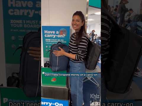 WHY THE SIZE OF YOUR BACKPACK MATTERS? FRONTIER AIRLINE LUGGAGE FIT TEST #Travel #hack #savemoney