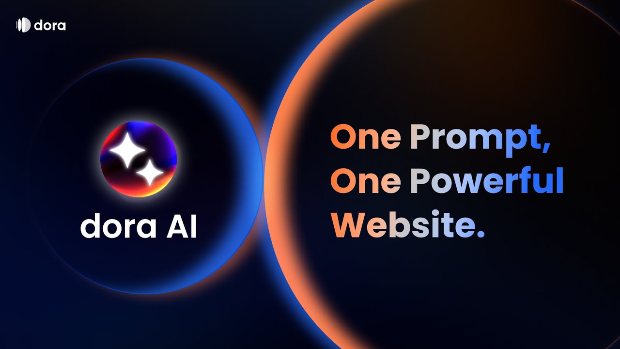 Introducing Dora AI - Generating powerful websites, one prompt at a time - YouTube