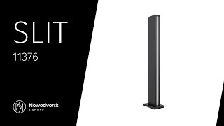 Вуличний світильник Nowodvorski 11376 Slit Led 1x12W 3000K 600Lm IP54 Чорний (33351)