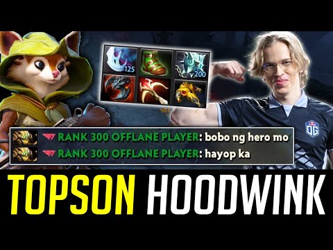 when TOPSON use his HOODWINK in SEA server DOTA 2