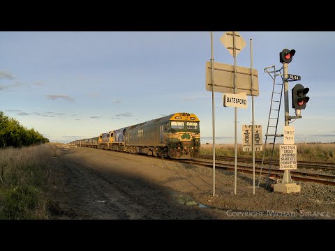 9147 Broad Gauge Pacific National Grain Train At Gheringhap (21/8/2022) - PoathTV Australian Railway