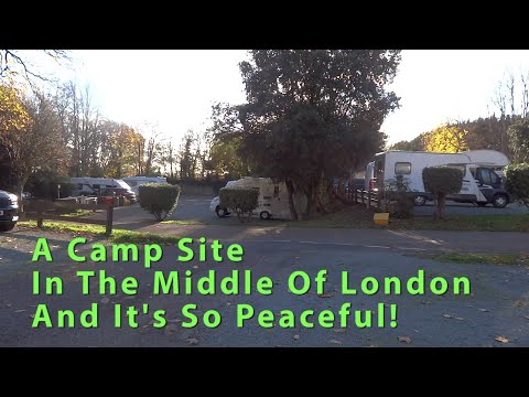 A Walk Around One Of London's Only Campsites. Camping In The UK.  #vanlife